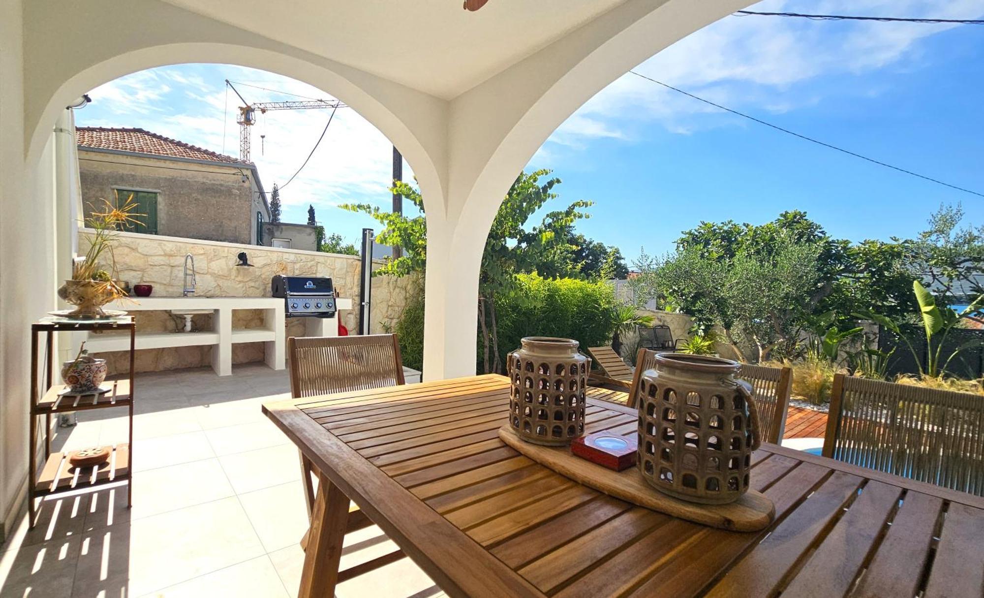 The Three Flowers Pool House Trogir Exterior foto